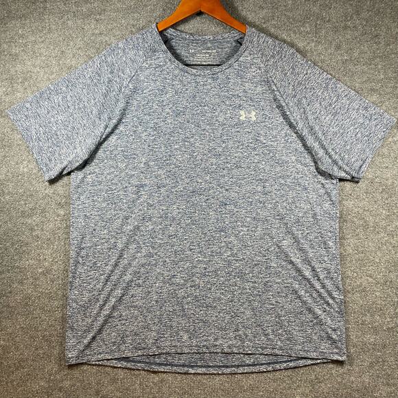 Under Armour The Tech Tee Men's XXL Gray Short Sleeve Activewear Stretch Casual - Picture 1 of 8